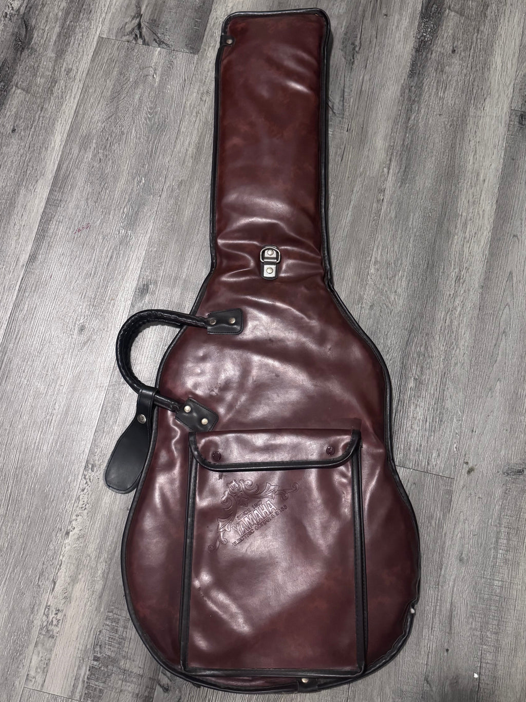 Vintage Yamaha Leather Electric Guitar Travel Bag