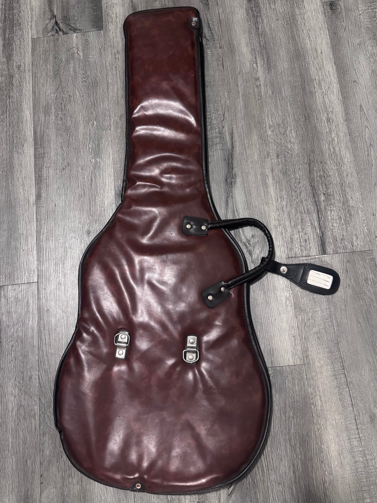 Vintage Yamaha Leather Electric Guitar Travel Bag