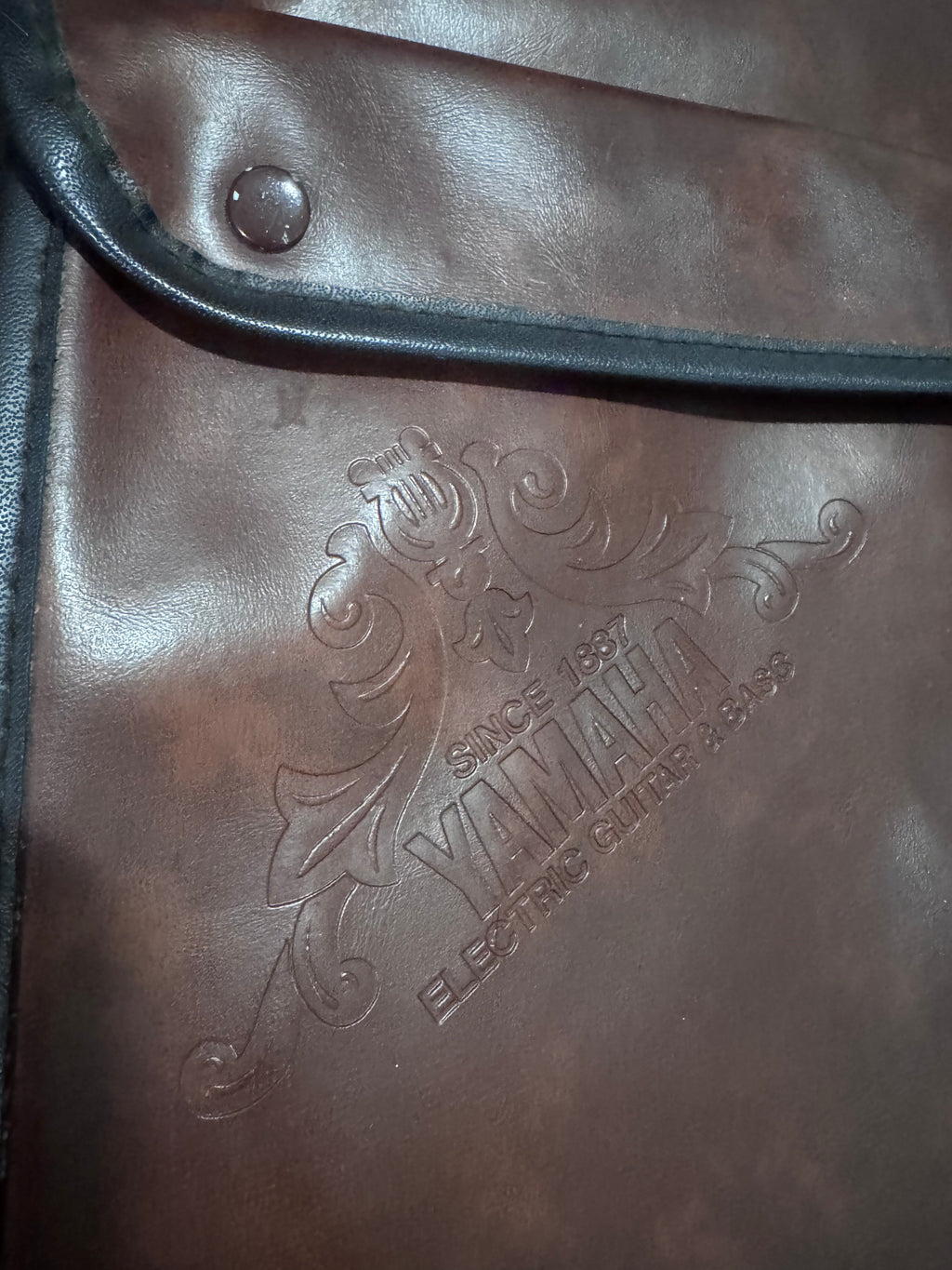 Vintage Yamaha Leather Electric Guitar Travel Bag