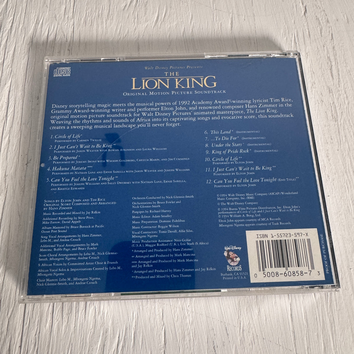 Disney’s The Lion King - Original Soundtrack