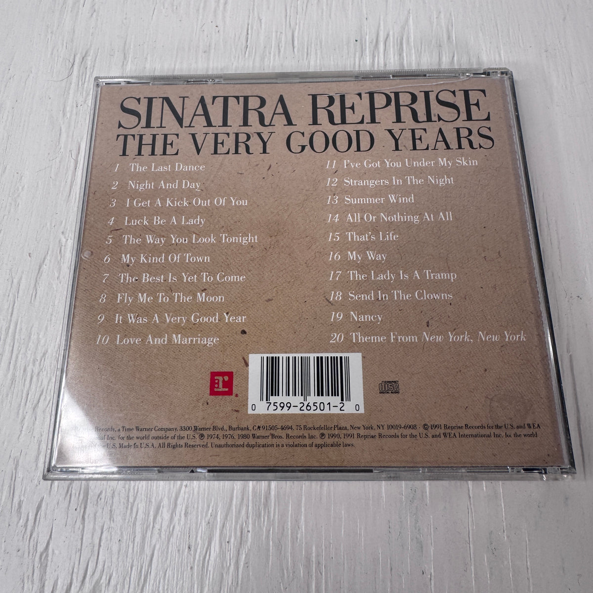 Sinatra Reprise - The Very Good Years
