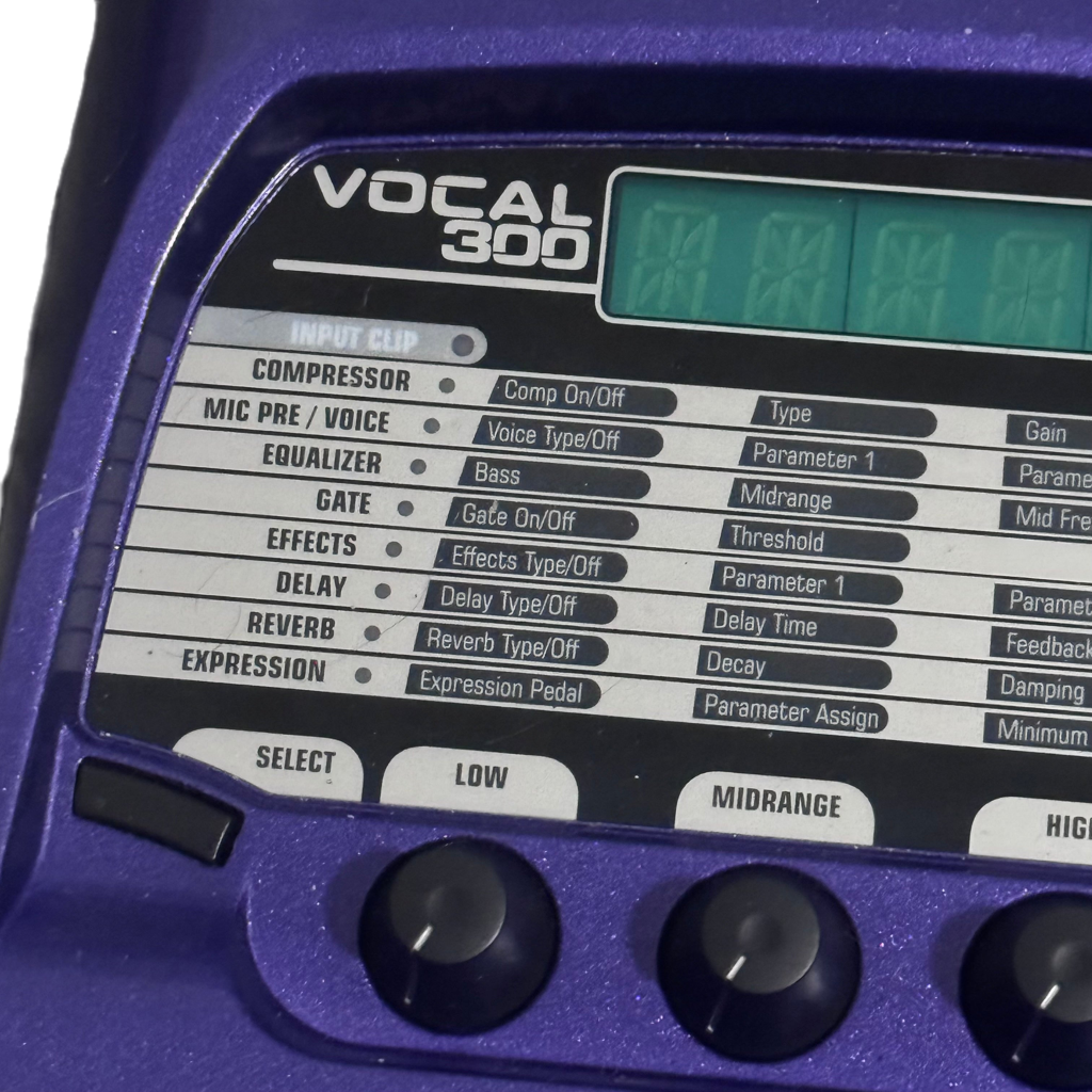 Purple Digitech Vocal 300 Effects Processor Powered By DNA